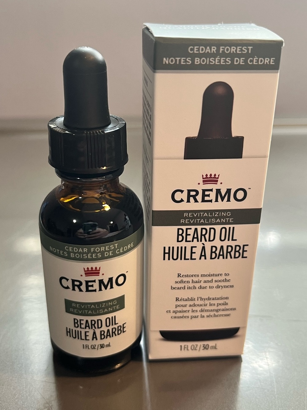 Cremo Cedar Forest Beard Oil - Revitalizing Cedar Scent (1 fl oz)